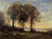 Corot, Jean-Baptiste-Camille - Goatherds on the Borromean Islands